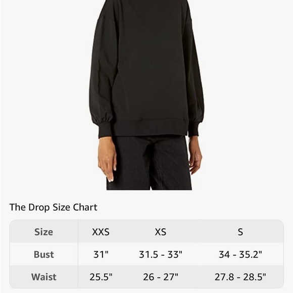 The Drop Women's Kiko Oversized Crewneck Sweatshirt NWT Size XS - Picture 7 of 11